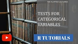 G tests for categorical variables using R [upl. by Ennayt]