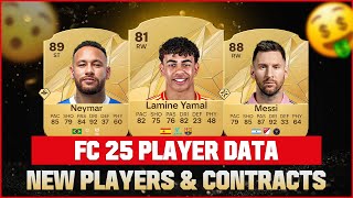 🌟 FIFA 25 Player Contracts amp Stats Revealed 🎮⚽ Messi Lewandowski Neymar amp More 💰📊 fc25 fc [upl. by Zubkoff]