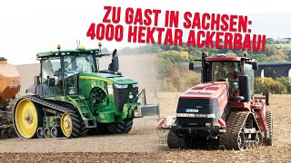 Agrargenossenschaft Grünlichtenberg Landwirtschaft auf 4000ha Claas Xerion John Deere 8RT Kelly [upl. by Bettina]