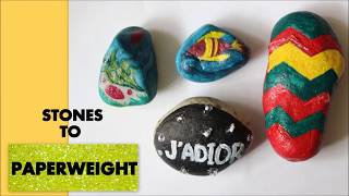 How to make Paperweights from stones [upl. by Jb]