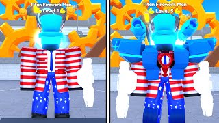 SPRAWDZAM NOWY TITAN FIREWORK MAN GODLY w TOILET TOWER DEFENSE ROBLOX SHOWCASE [upl. by Clippard]