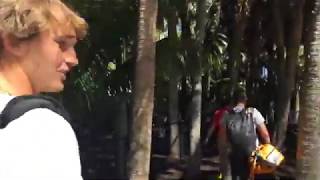 ALEXANDER ZVEREV behind the scenes at MIAMI practice HD [upl. by Ybeloc]