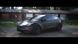 Tesla Model Y with Full Hexis Bodyfence Matte PPF in Dayton Ohio [upl. by Thorma]