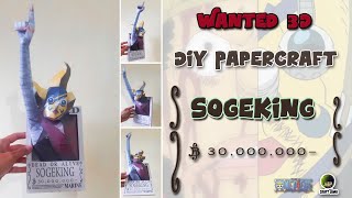 Papercraft One Piece  Wanted 3D Sogeking [upl. by Devondra]