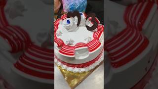 Strawberry cake design garnishing cake  cake shorts videos shorts [upl. by Aerdua298]