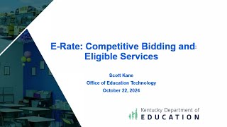 ERate Competitive Bidding and Eligible Services [upl. by Oruam]