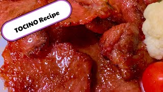 Tocino Recipe How to make and how to cook Pork Tocino [upl. by Almita36]