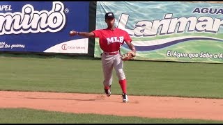 Shortstop Wilmin Candelario 2018 Prospect Dominican Republic [upl. by Aitropal720]