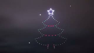 Christmas Drone Light Show in Ponoka Alberta [upl. by Adnara228]