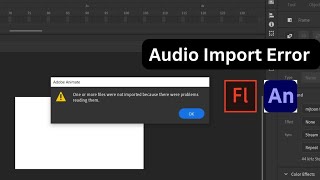 how to Audio importing Error fixi in animate cc step by steps  Flash Tutorial Hindi audio Mp3 file [upl. by Hnao859]