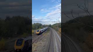 Voyagers pass the site of CLAY CROSS RAILWAY STATION 181024 [upl. by Latona]