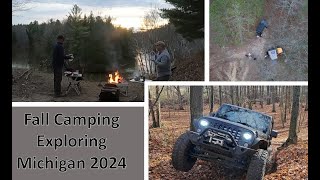 Fall Camping Exploring Michigan 2024 [upl. by Donnie]