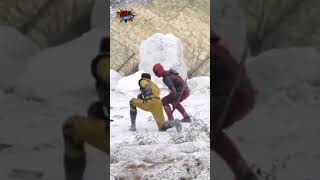 💥FILTRAN DEADPOOL VS WOLVERINE💥 PRIMER ENCUENTRO Y ENFRENTAMIENTO shorts marvel mcu deadpool [upl. by Rasia]