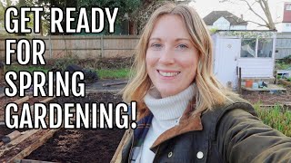 GETTING THE ALLOTMENT READY FOR SPRING  ALLOTMENT GARDENING FOR BEGINNERS [upl. by Fabi194]