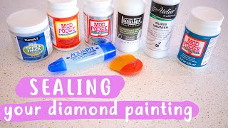 Sealing Your Diamond Painting WHATS BEST [upl. by Cortney]