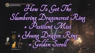 Dark Souls 3  Guide How To Get The Slumbering Dragoncrest Ring amp Pestilent Mist [upl. by Gerrald]