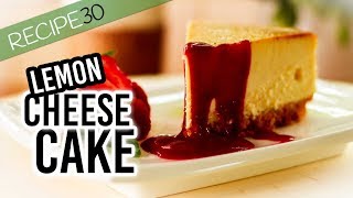 Baked Lemon Mascarpone Cheese Cake [upl. by Alyahc]