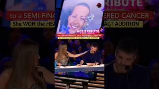 SIMON COWELL CRIED 😢 at AGT TRIBUTE 💔 trending cancer jane nightbirde shorts agt simon [upl. by Ateinotna918]