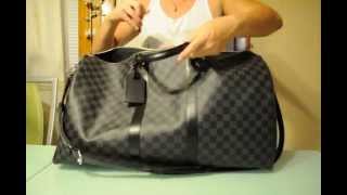 Louis Vuitton Keepall Bandouliere 55 Damier Graphite [upl. by Kcinomod]