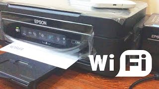 How To Connect EPSON L365 Printer to WiFi Network [upl. by Yentyrb936]