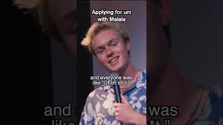 Applying for uni with Malala standupcomedy [upl. by Nyer]