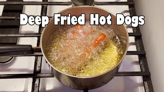 Deep Frying a Hot Dog for an Hour NSE [upl. by Llednahc]