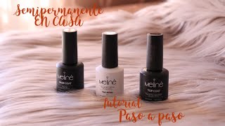 COMO HACER ESMALTE SEMI PERMANENTE  TUTORIAL PARA PRINCIPIANTES PASO A PASO [upl. by Odnalra]