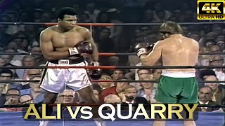 Muhammad Ali vs Jerry Quarry  KNOCKOUT Legendary Fight  4K Ultra HD [upl. by Weisman]