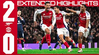 EXTENDED HIGHLIGHTS  Arsenal vs Manchester United 20  Timber Saliba earn us all three points 🙌 [upl. by Franci]