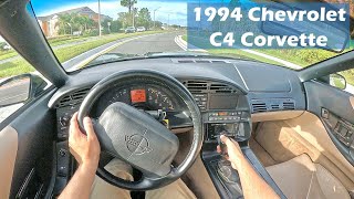 POV Drive HD 4K  1994 Chevrolet C4 Corvette 6Speed Manual [upl. by Awuhsoj]