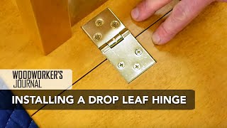 How to Install Drop Leaf Table Hinges  Woodworking [upl. by Simetra962]