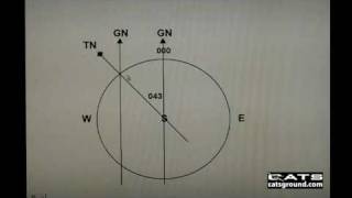 CATS ATPL GNAV Grid Navigation Question 1 [upl. by Axela]