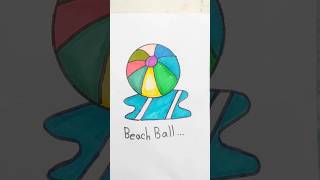 Beach Ballshortvideo letsdrawkids youtubeshorts drawing easydrawing drawlkid [upl. by Atsira]