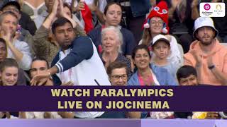 Navdeep in Javelin Throw Final  Paralympics Javelin Highlights  JioCinema [upl. by Atenik]