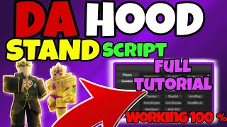 How to use DA HOOD STAND Script FIXED for PC amp MOBILE  PASTEBIN [upl. by Rikahs]