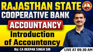 Rajasthan State Cooperative Bank  Introduction of Accountancy  ByCA DEEPAK SINGH SIR rajasthan [upl. by Alekehs]