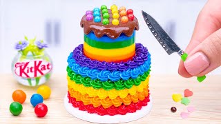 Miniature Rainbow Chocolate Cake 🌈 1000 Best of Miniature Cake Recipe Ideas  Cake Cakes [upl. by Hcaz696]