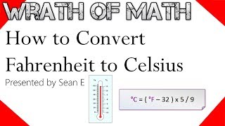 How to Convert Fahrenheit to Celsius Temperature Conversions [upl. by Anemij]