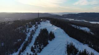 Varingskollen Alpinsenter  Hakadal  Nittedal  Viken  Norway 🇳🇴  DJI Mavic 2 Pro Drone  4K [upl. by Corbie]