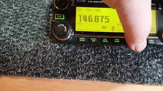 A quick look at the Icom IC2820A Dstar VHF UHF Transceiverand how to know quickly if it has Dstar [upl. by Bik228]