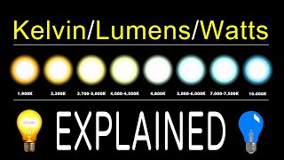 How To Chose LED Bulbs  Kelvin Lumens amp Watts EXPLAINED [upl. by Dachy]