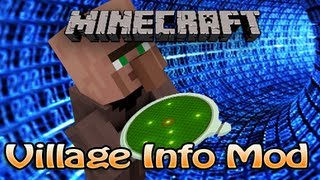 Minecraft Village Info Mod 132  House Villager amp Golem Counter  Villager Locator [upl. by Nuriel]