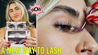 Falscara Individual Lashes Review And Tutorial [upl. by Eimmaj]