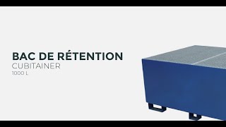 Bac de rétention pour cubitainer 1000 L  RECYCLEOFFICE [upl. by Rabaj]