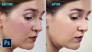 HighEnd Skin Softening in Photoshop cc 20172018 [upl. by Nalniuq]