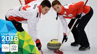 Curling Mixed Team  Canada win gold  Lillehammer 2016 Youth Olympic Games [upl. by Adnilim76]