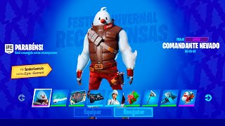 PEGUE 23 ITENS E SKINS GRATIS DESAFIOS DE NATAL Fortnite [upl. by Ylime]