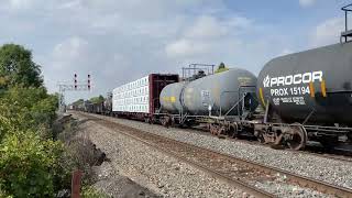 CP 236 with a KCS leader SD40 and SD60 in Erindale September 22 2024 [upl. by Apostles]