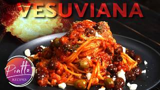 Spaghetti Vesuviana 🌋 — Italys 🔥 Explosive Pasta Recipe 🍝 [upl. by Attolrahc231]