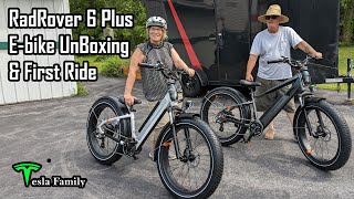 RadRover 6 Plus Ebike Unboxing amp First Ride  HighStep amp StepThru [upl. by Swayne]